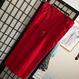 Cato Bold Red High-Rise Pants